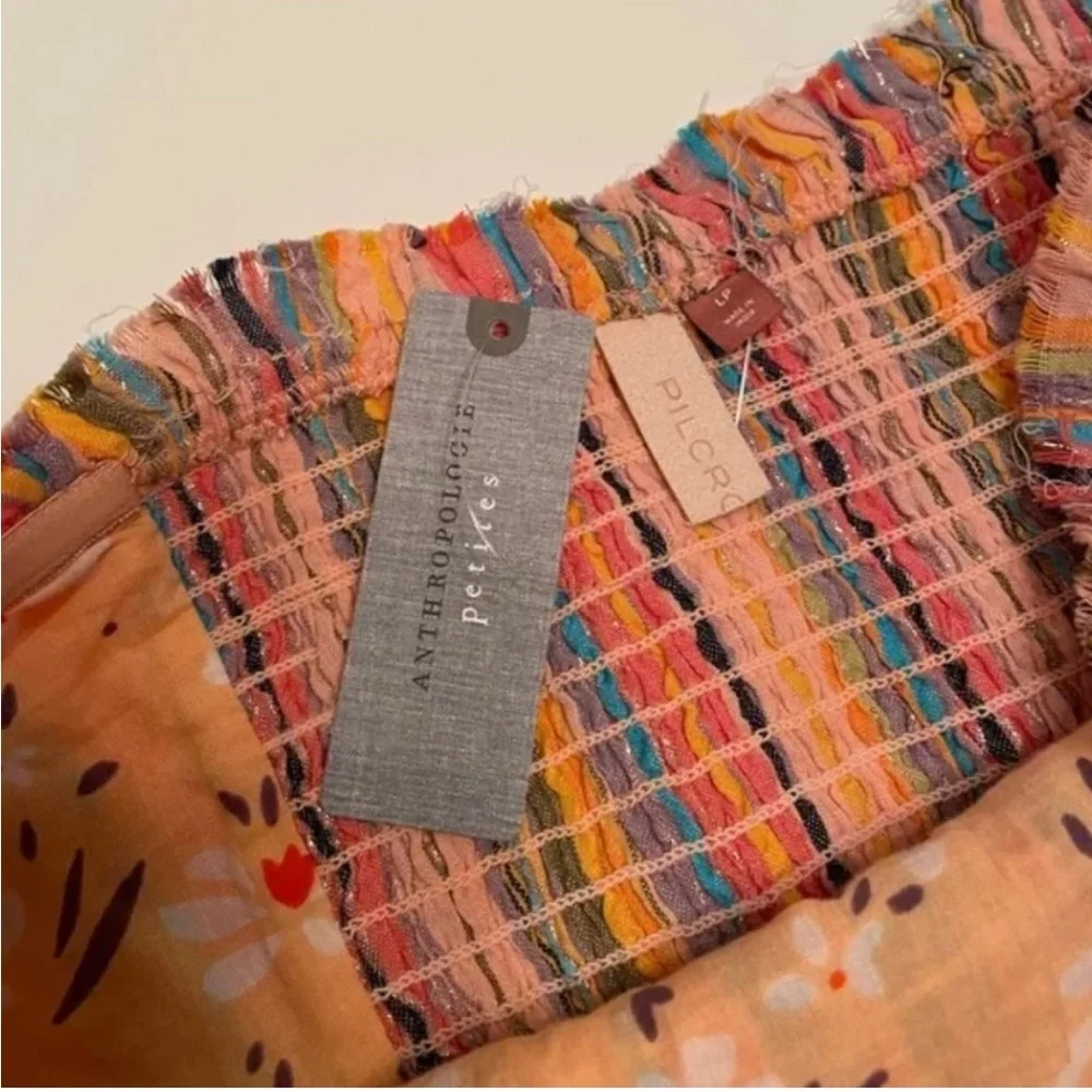 Anthropologie Pilcro Striped Strapless Top Size Large Petite NWT - Picture 6 of 13